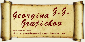 Georgina Grujičkov vizit kartica